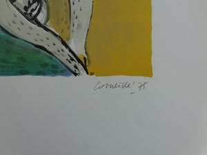 Corneille - LIGGENDE NAAKTE VROUW / KLEURLITHO / 70x50cm / SIG / 1975 kopen? Bied vanaf 145!