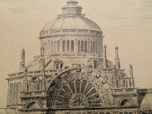 Jan F. Pannebakker - tekening - Paleis voor Volksvlijt te Amsterdam - 20716 kopen? Bied vanaf 75!