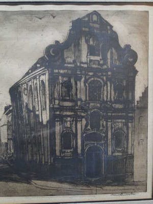 Henri Quittelier - Prachtige ets getiteld "Chapelle Bougetines" handgesigneerd en genummerd 25 /60 kopen? Bied vanaf 1!
