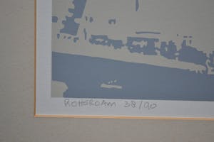 Clemens Zijlmans - Rotterdam - Zeefdruk - gesigneerd - nr 38 van 90 kopen? Bied vanaf 1!