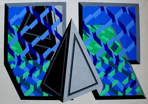 Michael Challenger - acryl op papier: Lunor Tables too -1968 kopen? Bied vanaf 99!