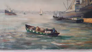 Han Meijdam - Gezicht op de haven van Rotterdam kopen? Bied vanaf 150!