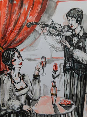 Natia Antadze - " Dame in Caffè " kopen? Bied vanaf 1!