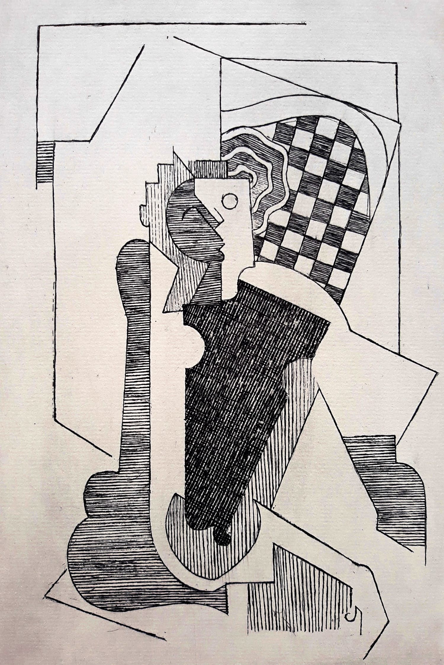 Albert Gleizes - Kubistische compositie, ets verkocht voor € 150!