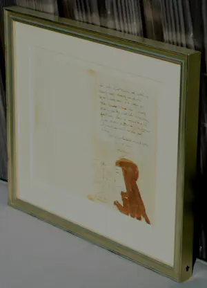 Jan Toorop - Sepia tekening met brief - 1927 (nette lijst!) kopen? Bied vanaf 1495!