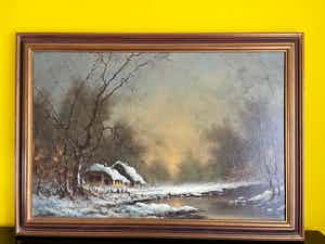 Albert Buikema - Winterlandschap verkocht voor € 1!