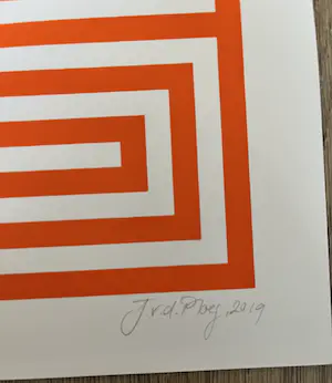 Jan van der Ploeg - Hand gesigneerde kleuren zeefdruk kopen? Bied vanaf 115!