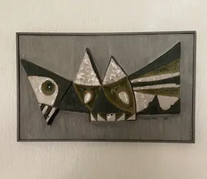 Frans Tuinstra - Abstract keramisch wand reliëf kopen? Bied vanaf 85!