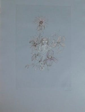 Leonor Fini - Fille avec des fleurs kopen? Bied vanaf 25!