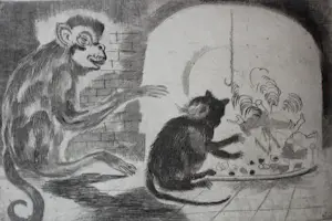 Jeanne Bieruma Oosting - 12 etsen in boek "fabels van la fontaine" (gesigneerd) kopen? Bied vanaf 399!