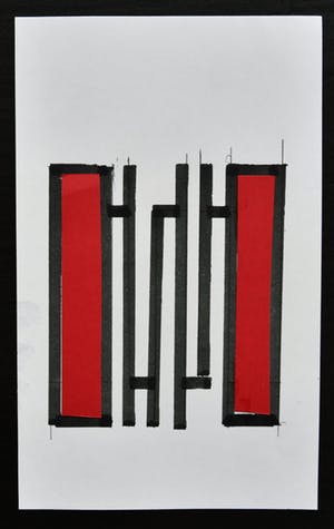 Siep van den Berg - Siep van den Berg # DUBBELZIJDIGE COMPOSITIE met collage # 1990 kopen? Bied vanaf 45!
