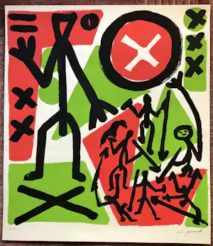A.R. Penck - SO VIEL ANFANG WAR NIE verkauft für € 750!