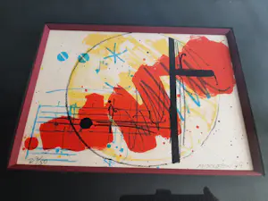 Sam Middleton - Litho, Titel, : Jazz II - Ingelijst. kopen? Bied vanaf 70!