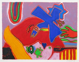 Corneille - Zeefdruk, Zonder titel, Ingelijst kopen? Bied vanaf 250!