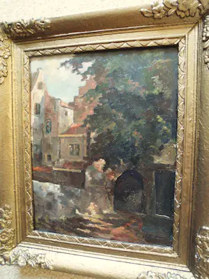Gerard Princee - Olieverfschilderij - Stadsgezicht kopen? Bied vanaf 85!
