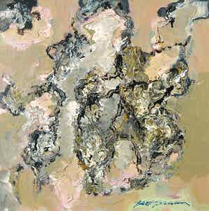 Bert Braam - Acryl op doek, Z.T. verkocht voor € 1!