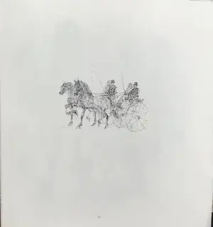 Piet Klaasse - Paarden, proefdrukken offsetlitho, 2-zijdig bedrukt, gesigneerd in druk kopen? Bied vanaf 25!