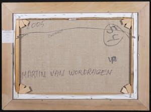 Martin van Wordragen - Olieverf op doek, Zwemmer- Ingelijst kopen? Bied vanaf 10!