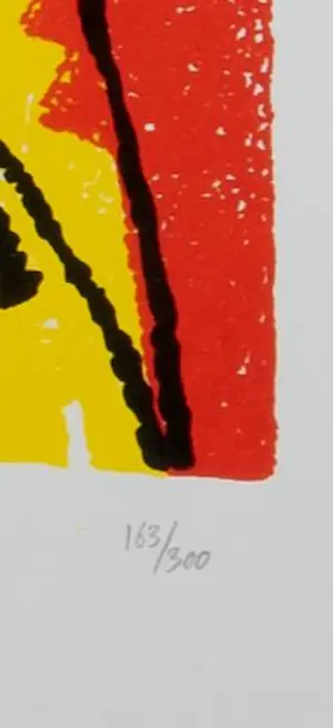 Herman Brood - Ingelijste zeefdruk: ‘Met bibberende ogen bezigtigd’ kopen? Bied vanaf 299!