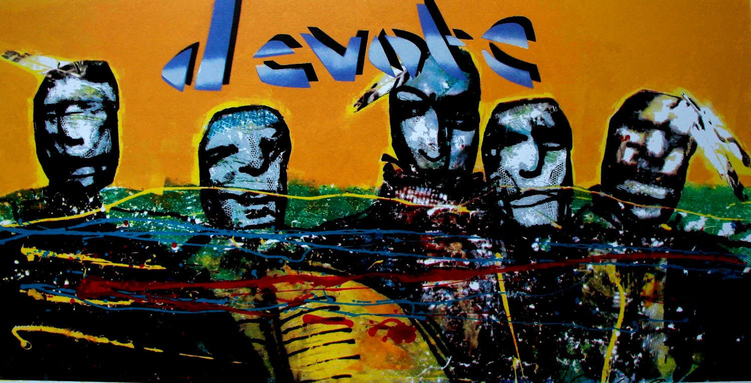 Herman Brood - zeefdruk: Devote (zeer groot!) verkocht voor € 750!