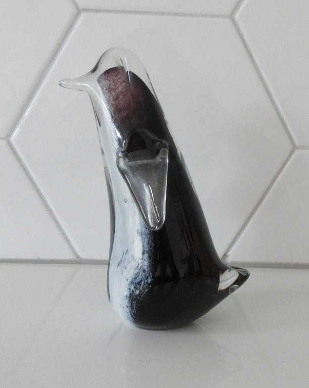 Niet of onleesbaar gesigneerd - Pfeiffer Glas - Kristallen presse papier van een penguin kopen? Bied vanaf 1!
