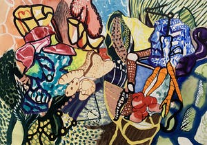 Thomas van der Linden - Collage op papier | 'The Shifting of Horizons' | 1989 kopen? Bied vanaf 250!