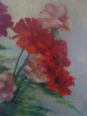 Wil van Leeuwen - Stilleven Anjers 1938 kopen? Bied vanaf 65!