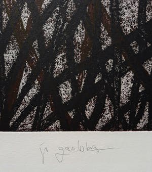 Jo Gaebler - Abstracte compositie, aquatint ets kopen? Bied vanaf 50!