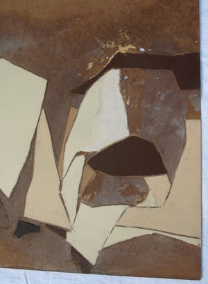 Fon Klement - Gemengde techniek op board (115 x 90 cm), Déploiement (‘Inzet’) – 1977 kopen? Bied vanaf 225!