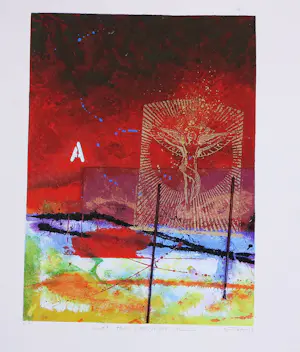 Buy Piotr Konkel - Lot van 6 zeefdrukken op geschept papier, Verschillende titels? Bid from 40!
