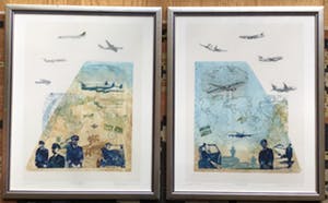 Leentje Linders - 2 etsen “De tijd vliegt” gesigneerd, oplage34/70 kopen? Bied vanaf 80!