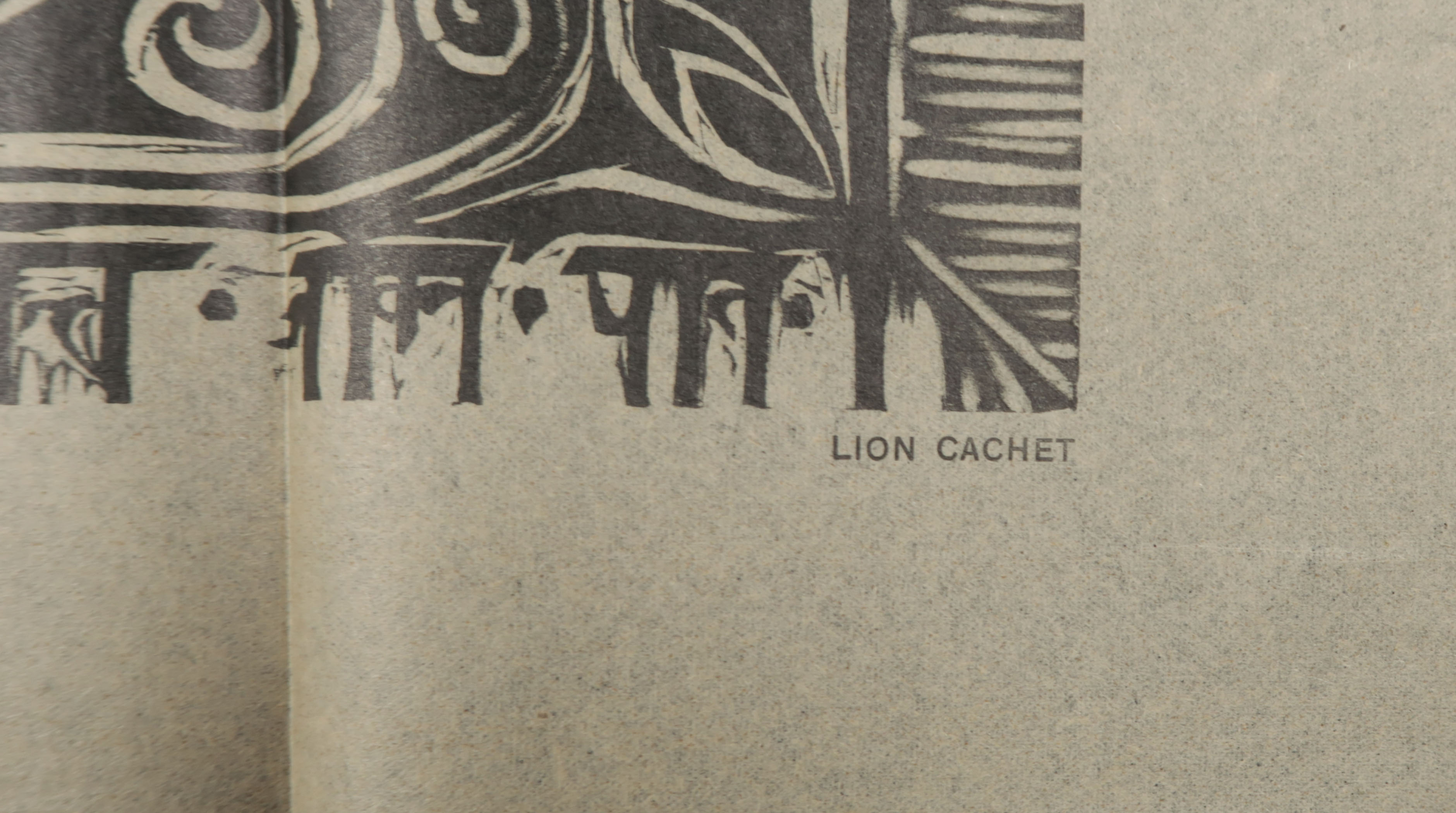 Carel Lion Cachet - Houtsnede, Diploma voor de Internationale Tentoonstelling kopen? Bied vanaf 75!