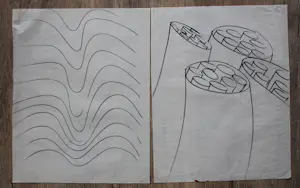 AcheterTheo Niermeijer - 3x viltstift op papier en 1x aquarel op papier - 1996? Enchérissez de 1!