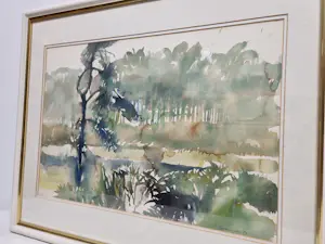 Hen Euverman - Rivier in boslandschap kopen? Bied vanaf 20!