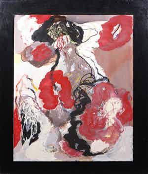 Bert Braam - Acryl op board, Thema groei verkocht voor € 1!