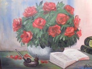 Niet of onleesbaar gesigneerd - Bloemen stilleven kopen? Bied vanaf 1!