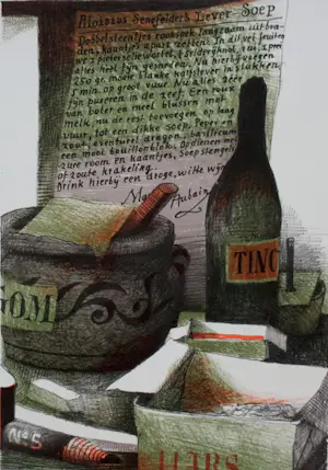 Nicolaas Wijnberg - Litho: Lof van het buiten tekenen - 1980 kopen? Bied vanaf 55!