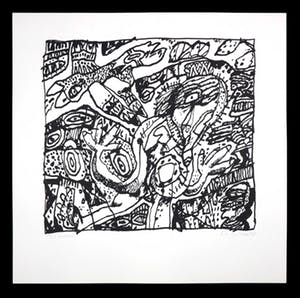 Rik van Iersel - Zeefdruk, z.t. Figuren kopen? Bied vanaf 10!