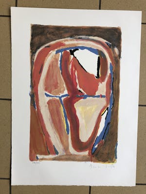 Bram van Velde - abstracte compositie kopen? Bied vanaf 245!