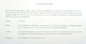 Rene Magritte - (naar) La durée poignardée, Lithografie, 60x45 cm kopen? Bied vanaf 440!
