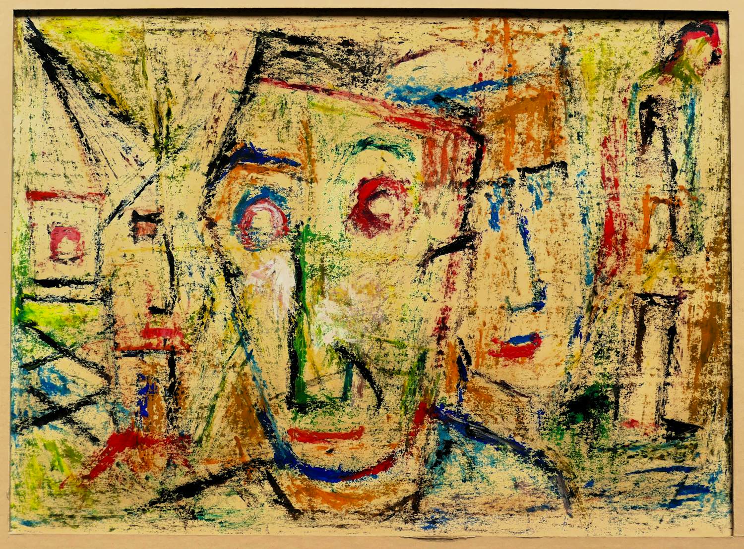 Geni Peter - Abstract/figuratief Olieverf op papier 1958 kopen? Bied vanaf 100!