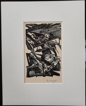 Ru van Rossem - Houtsnede kopen? Bied vanaf 35!