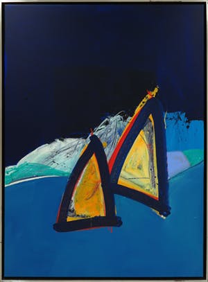 Arty Grimm - Olieverf op doek, Abstracte compositie - Ingelijst (Zeer groot) kopen? Bied vanaf 1!