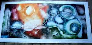 Ad Arma - Ets/aquatint: ''Birtth of the dragon" - 1999 (zeer groot!) kopen? Bied vanaf 59!