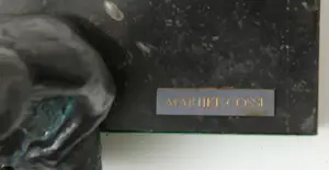 Marijke Cosse - Bronzen sculptuur: 3 zittende kinderen kopen? Bied vanaf 250!