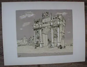 Charles Eyck - Litho: Arc de Triomphe kopen? Bied vanaf 50!