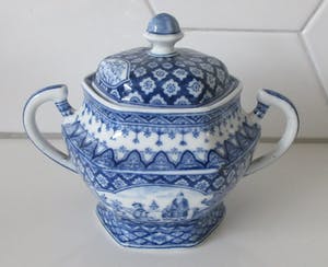 Royal Mosa - Suikerpot en sigarettenbeker servies Lange Lijs kopen? Bied vanaf 1!