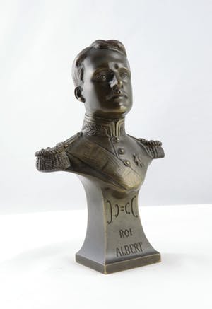 Brons (Onbekend) - Bronzen buste, Roi Albert kopen? Bied vanaf 1!