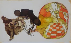 Niet of onleesbaar gesigneerd - Gewassen inkt of Aquarel kopen? Bied vanaf 1!