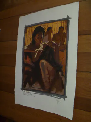 Nico Vrielink - fraaie zeefdruk op dik papier , genummerd 194 / 200 kopen? Bied vanaf 30!